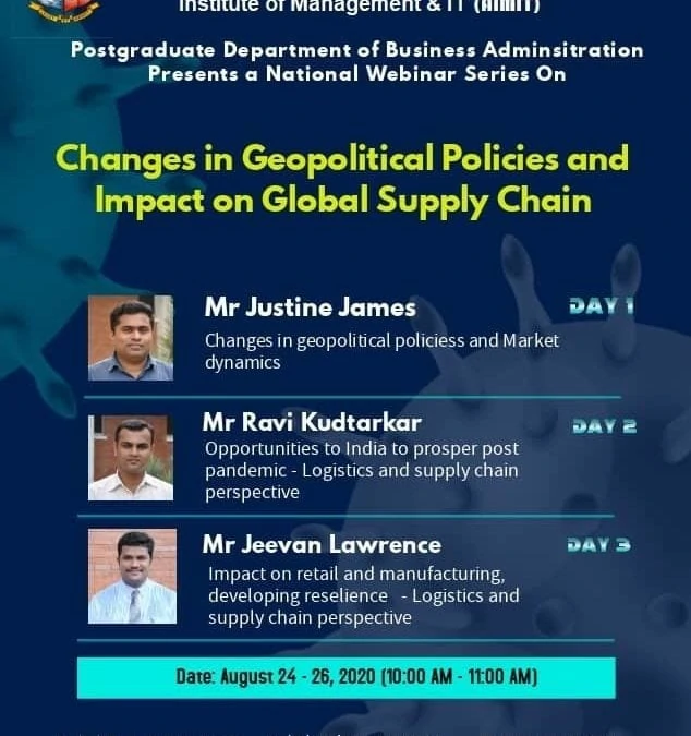 AIMIT Webinars – Changes in geopolitical policies and impact on global supply chain