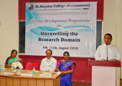 Inaugural of Faculty Development Program held on 6th Aug., 2018