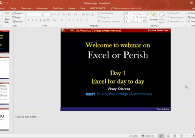 MBA department holds webinar series: Excel or Perish