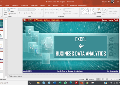 MBA department holds webinar series: Excel or Perish