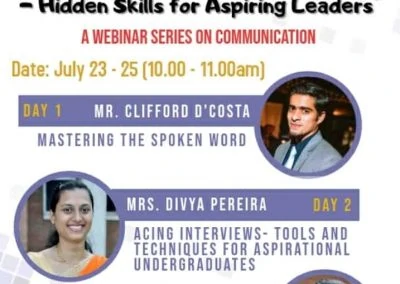 Webinar series on Communication