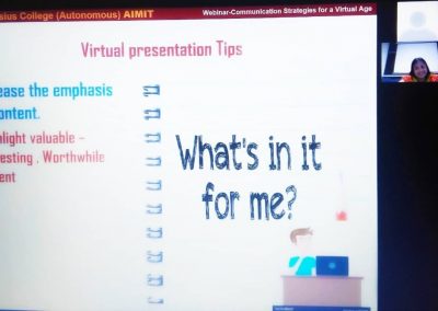 Webinar series on Communication
