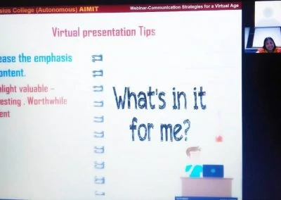 Webinar series on Communication