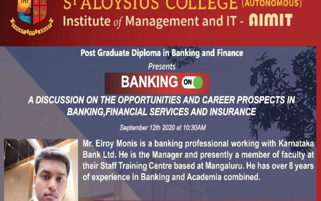 A discussion on the opportunities and career prospects in banking, financial services and insurance