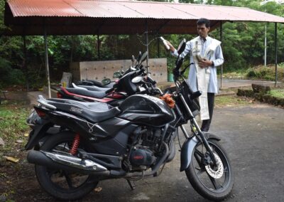 Machinery blessed as part of Ayudha Puja