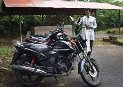 Machinery blessed as part of Ayudha Puja