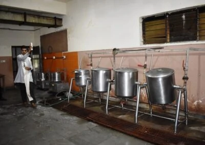 Machinery blessed as part of Ayudha Puja