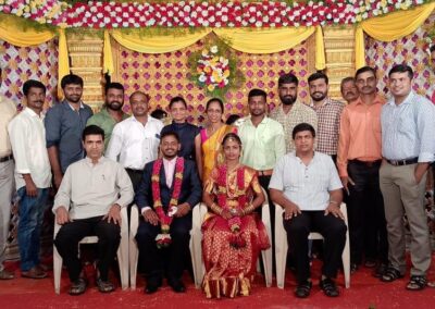 AIMIT Centre greets support staff Kaviraj on his wedding day