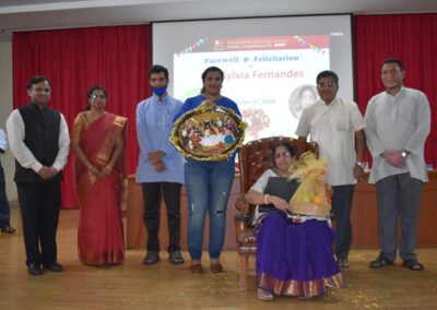 Office Manager Sylvia Fernandes accorded farewell