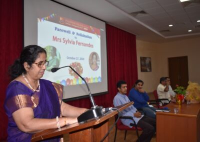 Office Manager Sylvia Fernandes accorded farewell