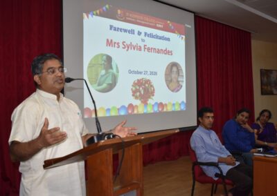 Office Manager Sylvia Fernandes accorded farewell