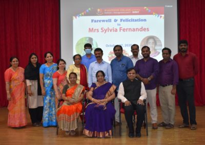 Office Manager Sylvia Fernandes accorded farewell
