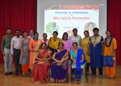 Office Manager Sylvia Fernandes accorded farewell