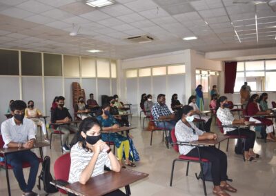 First year MST and BDA students come to campus