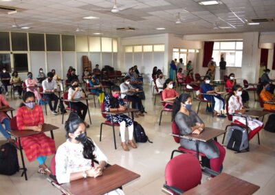 First year MST and BDA students come to campus