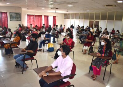 First year MST and BDA students come to campus