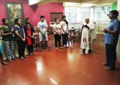 Blessing of hostel food court