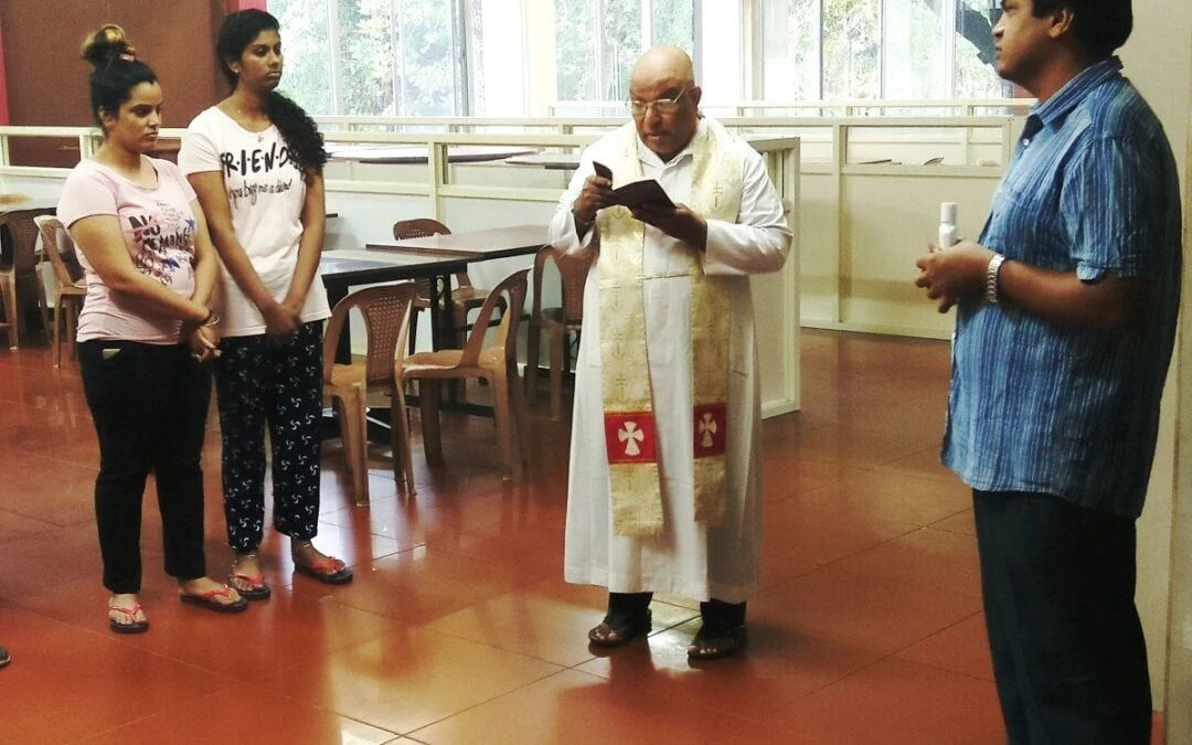 Blessing of hostel food court
