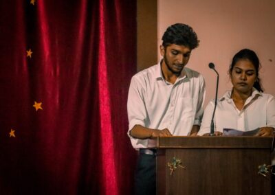 Juniors bid farewell to their senior hostel-mates