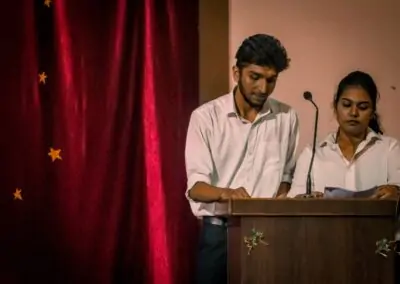 Juniors bid farewell to their senior hostel-mates