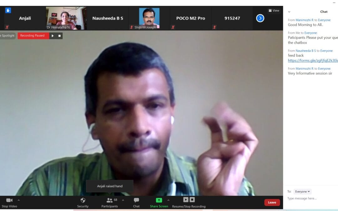 Multimodal Human Computing webinar conducted by IT Department