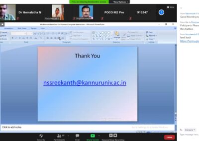 Multimodal Human Computing webinar conducted by IT Department