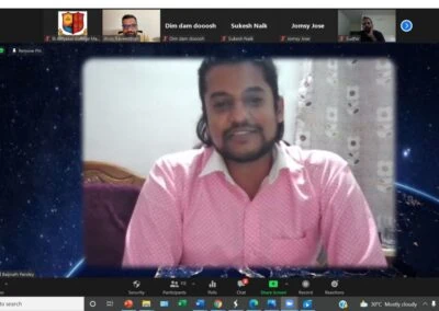 Alumni meet of MBA department held virtually