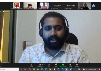 Alumni meet of MBA department held virtually