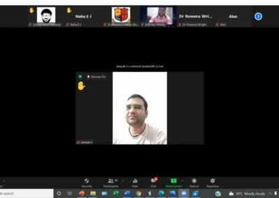 Alumni meet of MBA department held virtually
