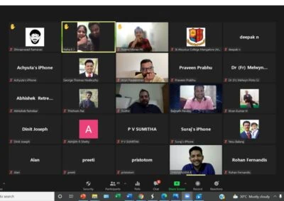 Alumni meet of MBA department held virtually