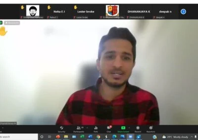 Alumni meet of MBA department held virtually