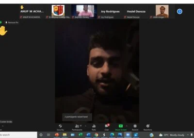 Alumni meet of MBA department held virtually