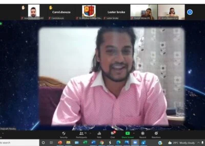 Alumni meet of MBA department held virtually