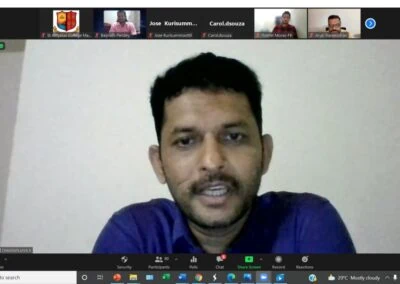 Alumni meet of MBA department held virtually