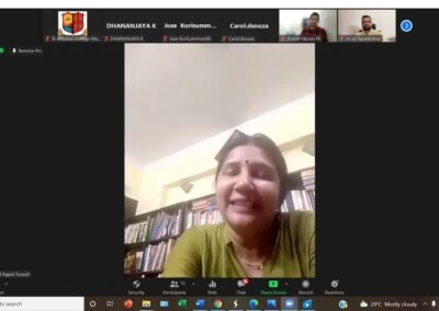 Alumni meet of MBA department held virtually