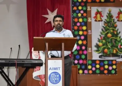 Staff of AIMIT come together to celebrate Christmas