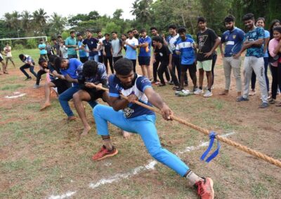Hostel sports meet Students take part in large numbers