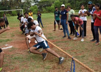 Hostel sports meet Students take part in large numbers