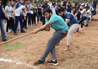 Hostel sports meet Students take part in large numbers