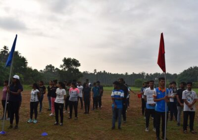 Hostel sports meet Students take part in large numbers