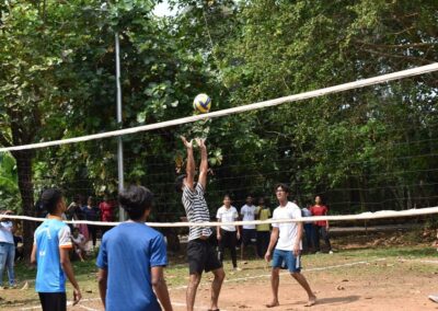 Hostel sports meet Students take part in large numbers