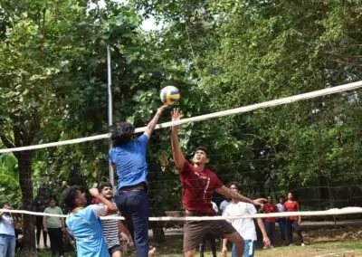 Hostel sports meet Students take part in large numbers