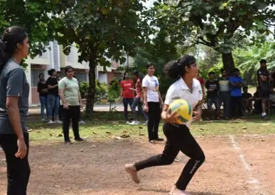 Hostel sports meet Students take part in large numbers