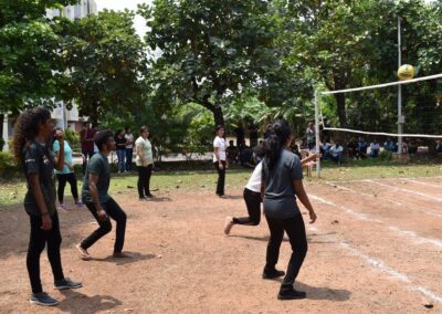 Hostel sports meet Students take part in large numbers