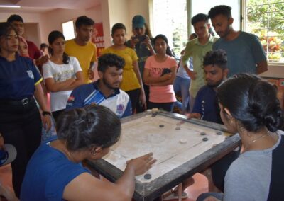 Hostel sports meet Students take part in large numbers