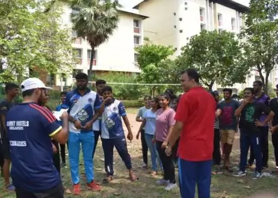 Hostel sports meet Students take part in large numbers