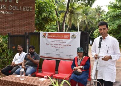 Students take up street cleaning drive