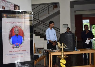 Condolence service held for Prof. T Ramesh Kamath