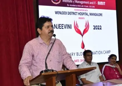 Voluntary blood donation camp held at AIMIT