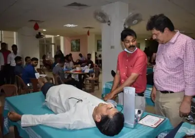 Voluntary blood donation camp held at AIMIT
